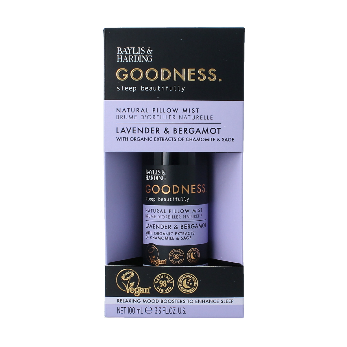Baylis & Harding Goodness sleep pillow mist lavender & bergamot 100.00 Milliliter