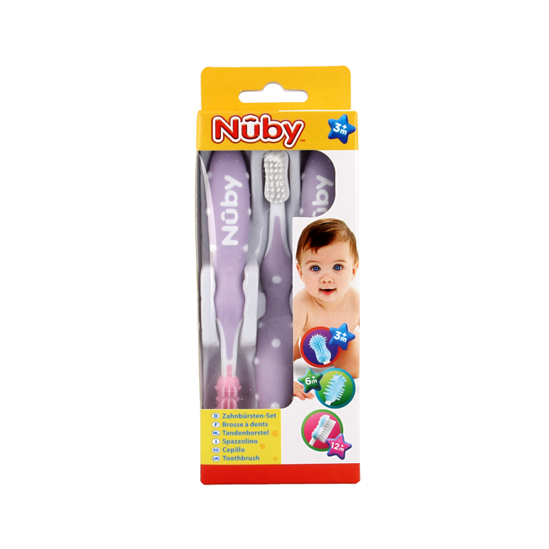 Nuby Tandenborstelsetje 3 Stuks