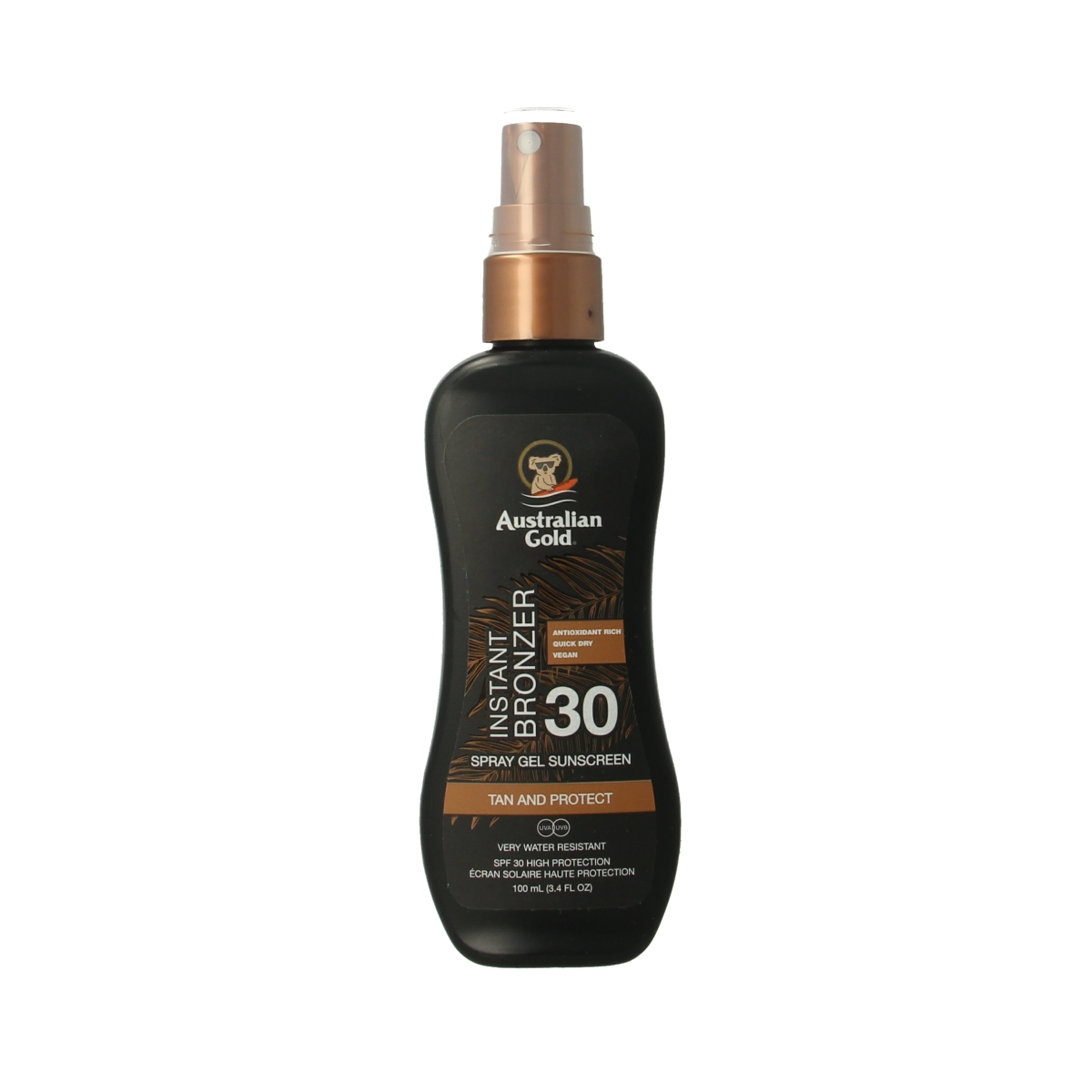 Australian Gold Spray gel met bronzer SPF30 100.00 Milliliter