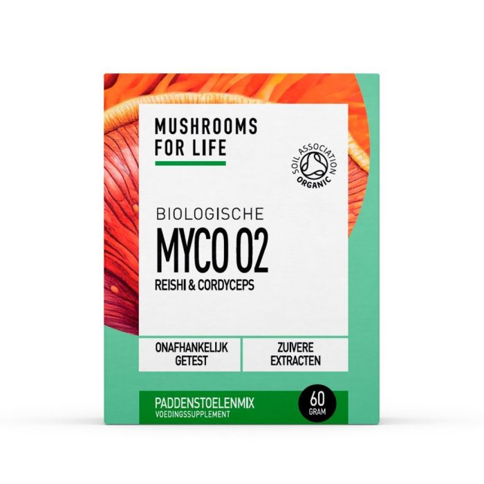 Mushrooms for Life Myco 02 poeder bio 60 Gram