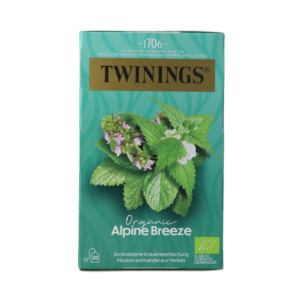 Twinings Alpine breeze bio 20.00 Zakjes