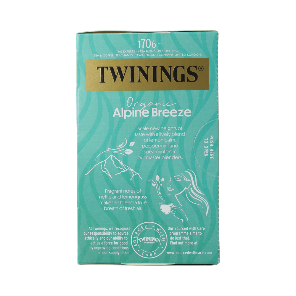 Twinings Alpine breeze bio 20.00 Zakjes
