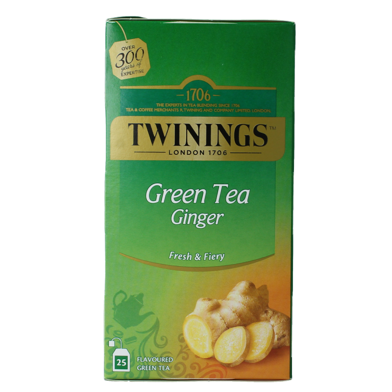 Twinings The vert gingembre 25 Zakjes