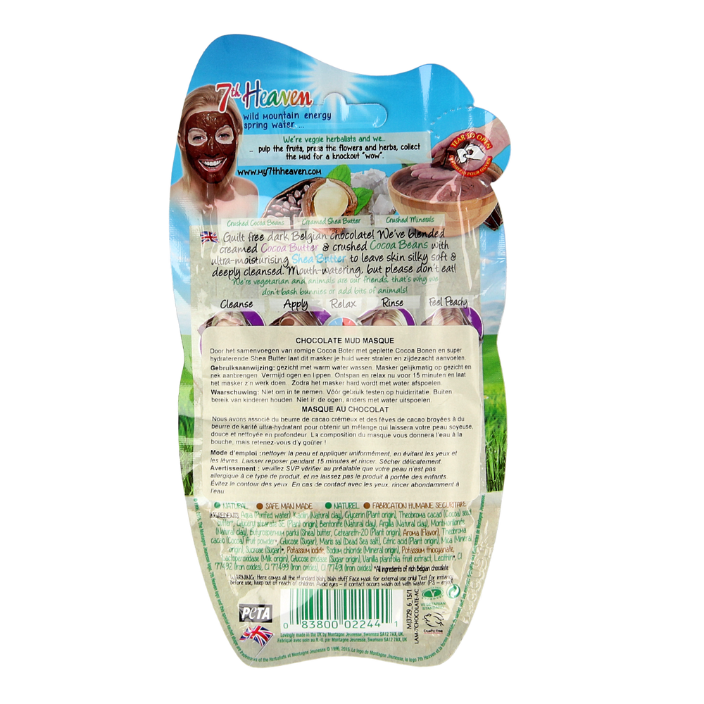 Montagne 7th Heaven gezichtsmasker chocolate mud 20.00 Gram