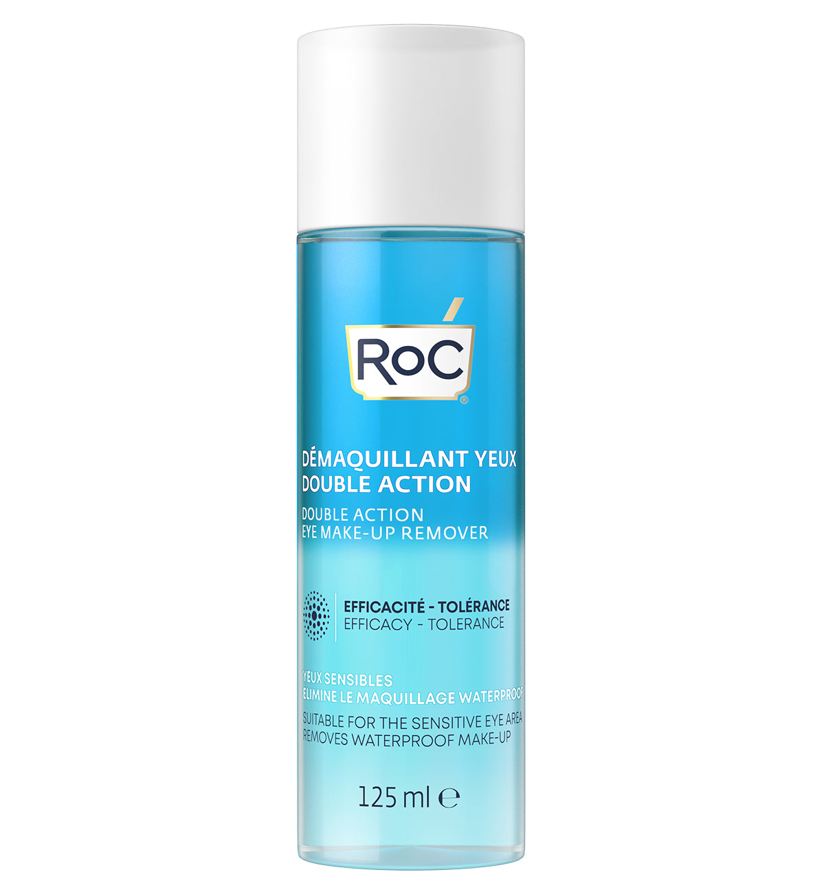 ROC Double action eye makeup remover 125 Milliliter
