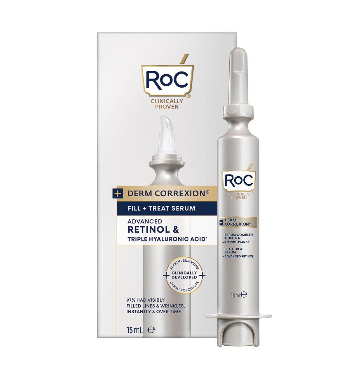 ROC Derm correxion fill + treat serum 15 Milliliter