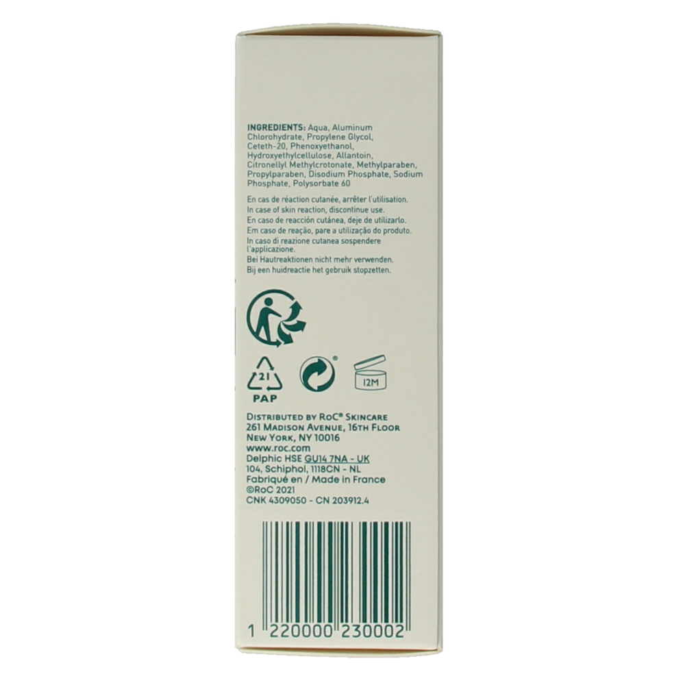 ROC Keops deodorant roll on 30.00 Milliliter