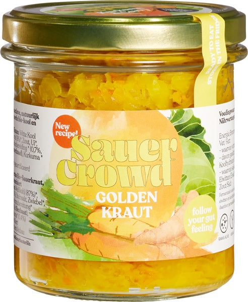 SauerCrowd Golden Kraut zuurkool BIO 270.00 Gram