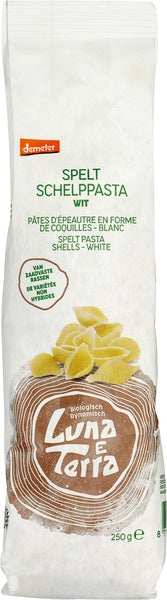 Luna E Terra Spelt schelppasta wit demeter bio 250 Gram
