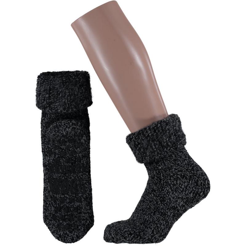 Apollo Slofsok anti slip unisex zwart maat 35-38 1 Paar