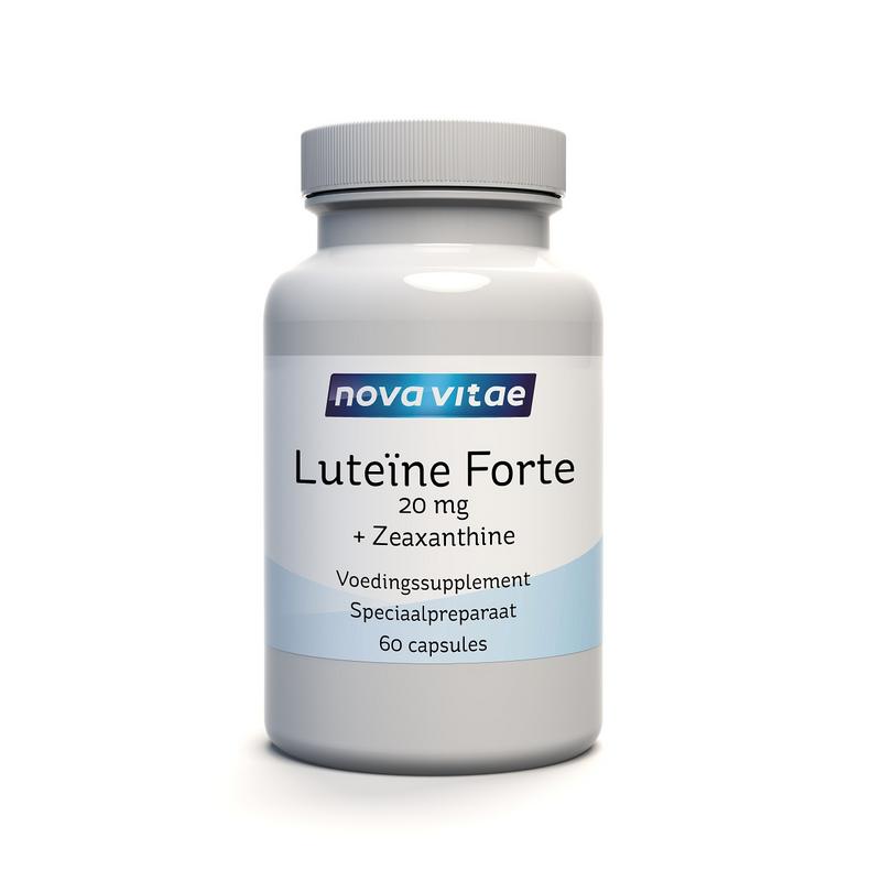Nova Vitae Luteine forte 20mg + zeaxanthine 60 Vegetarische capsules