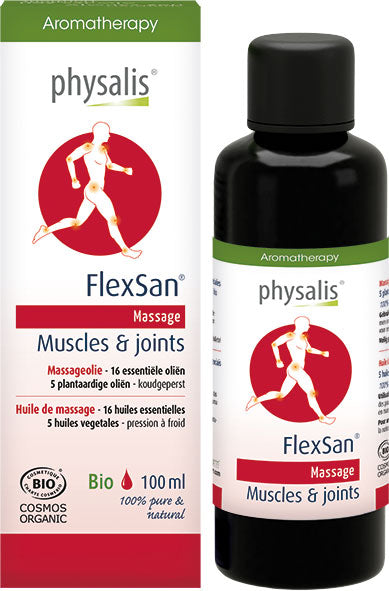 Physalis Massageolie flexsan bio 100 Milliliter