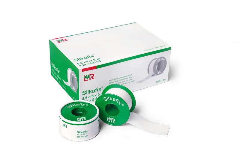 Silkafix Hechtpleister 9.2m x 2.5cm latexvrij 12 Stuks