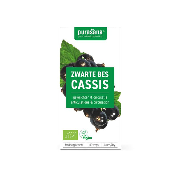 Purasana Zwarte bes vegan bio 100.00 Vegetarische capsules