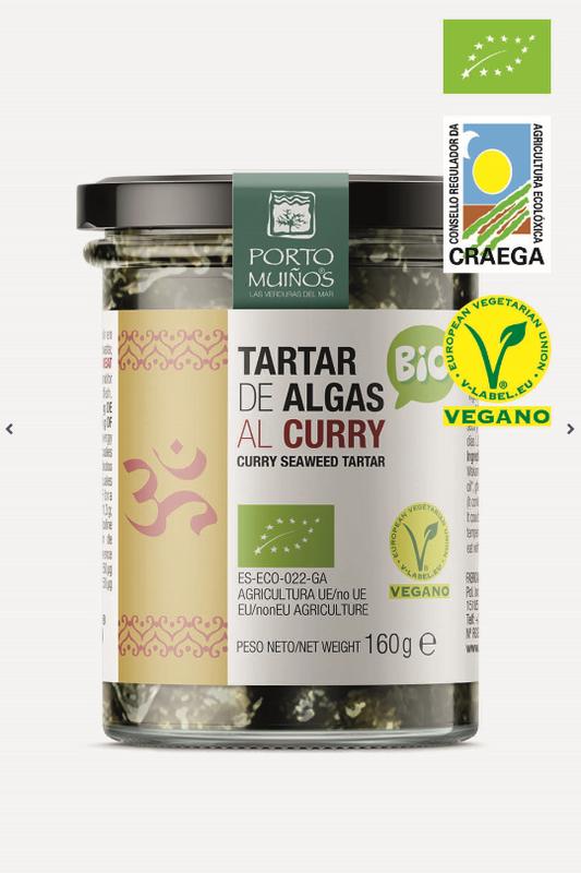 Porto-Muinos Zeewier spread curry bio 160 Gram