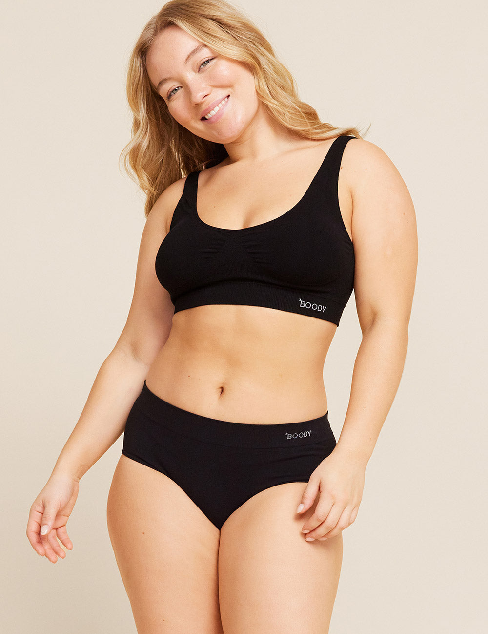 Boody  Padded shaper crop bh zwart XL 1.00 Stuks