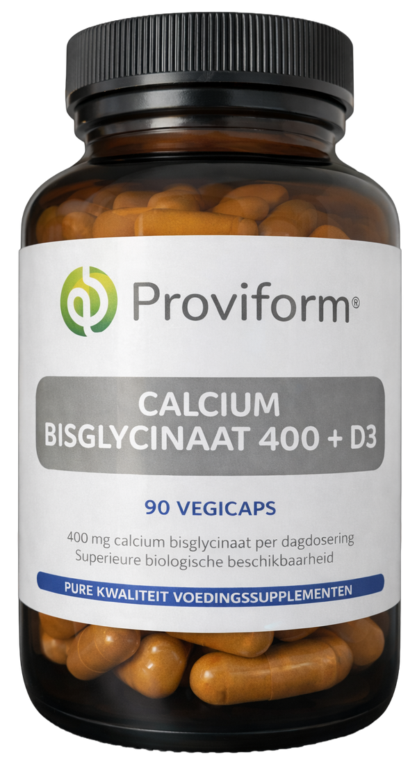 Proviform Calcium bisglycinaat 400 + D3 90.00 Vegetarische capsules