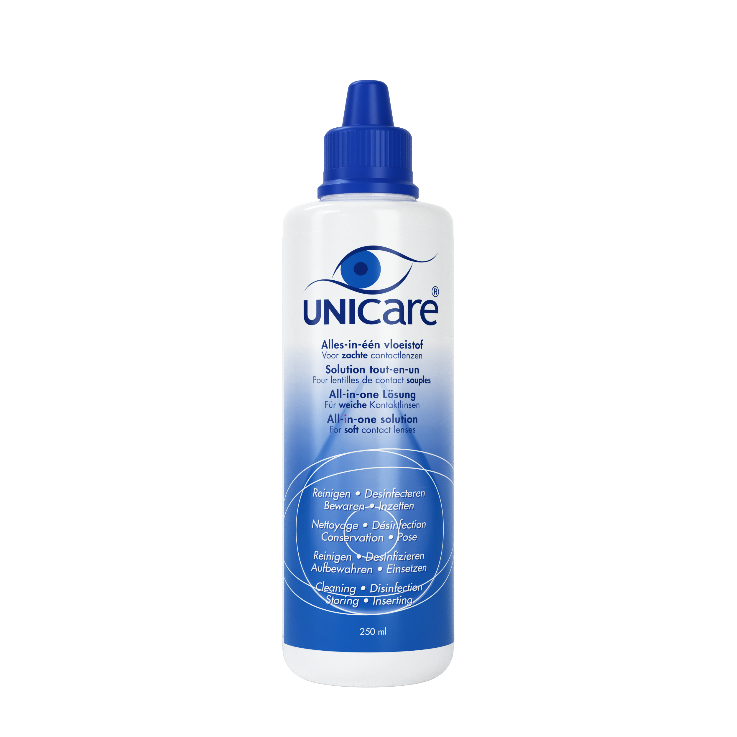 Unicare Unicare AIO lenzenvloeistof voor zachte lenzen 250.00 Milliliter