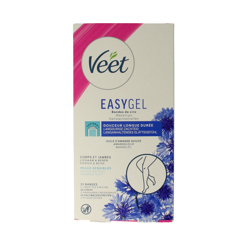 Veet Koude waxstrips gevoelige huid 20 Stuks