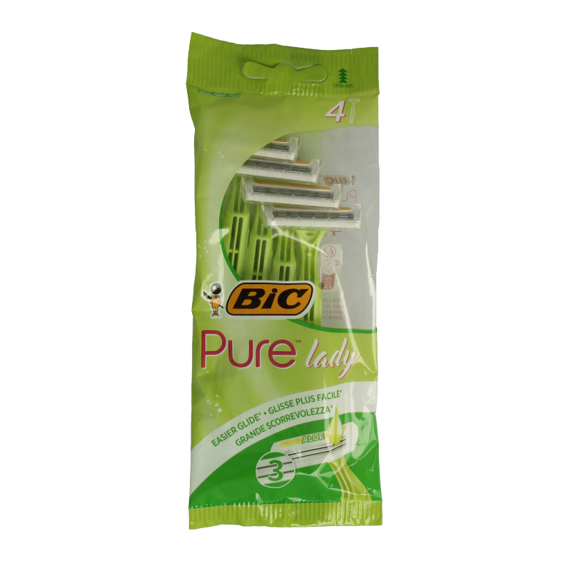 BIC Pure lady pouch 4 Stuks