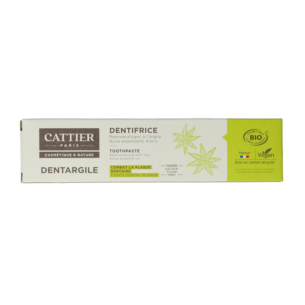 Cattier Tandpasta anijs 75.00 Milliliter