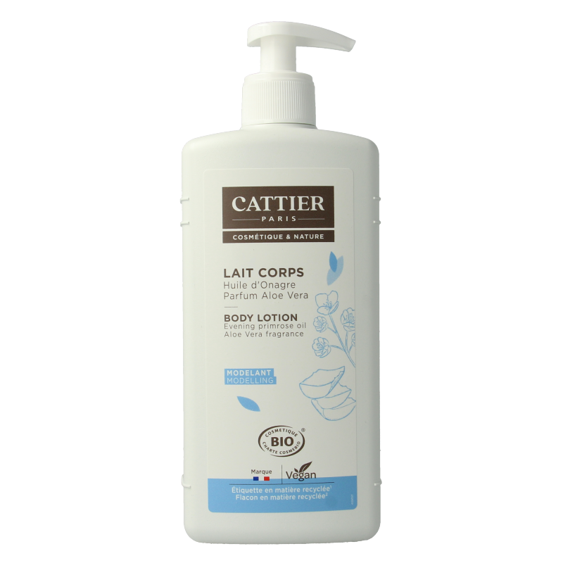 Cattier Bodylotion aloe vera/primrose 500 Milliliter