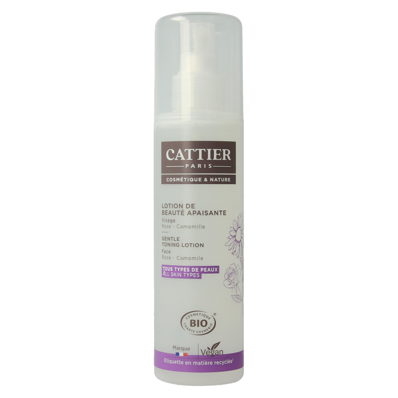 Cattier Kalmerende lotion rose chamomile  200 Milliliter