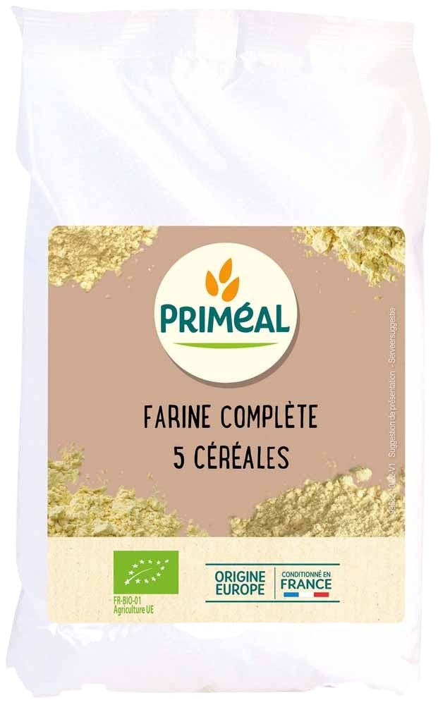 Primeal Volkoren 5-granenmeel bio 1 Kilogram