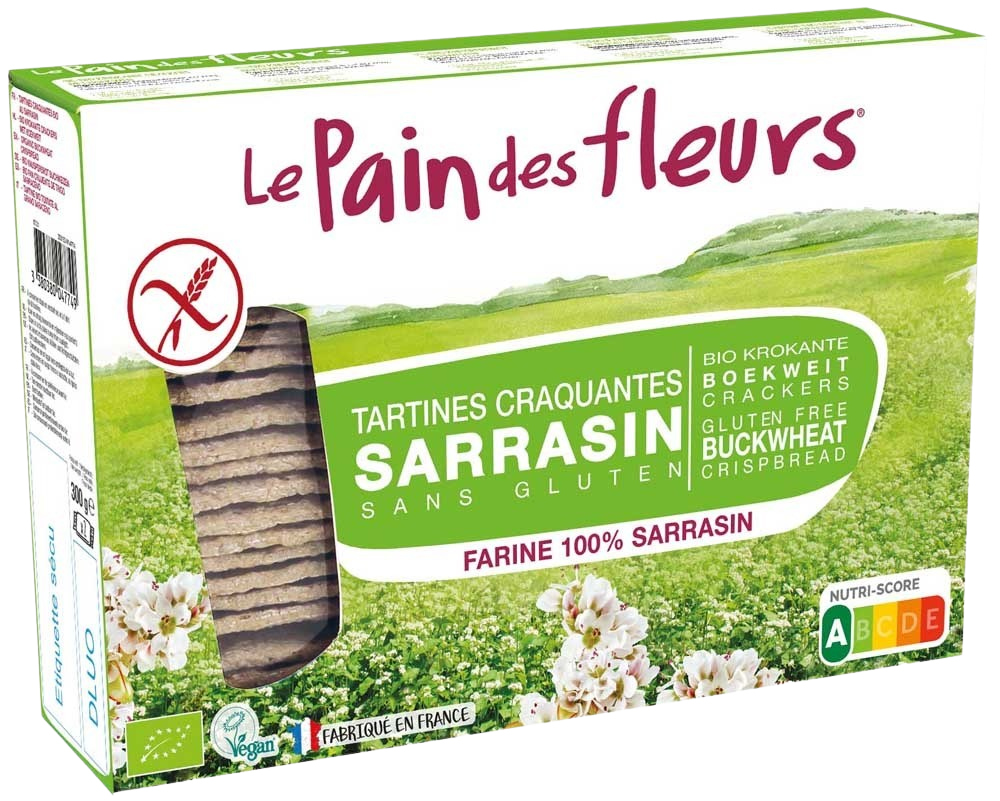 Pain Des Fleurs Boekweit crackers bio 300 Gram