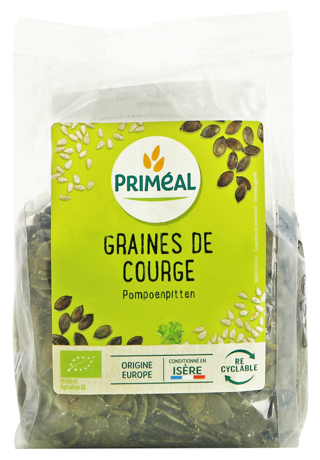 Primeal Pompoenpitten bio 250.00 Gram