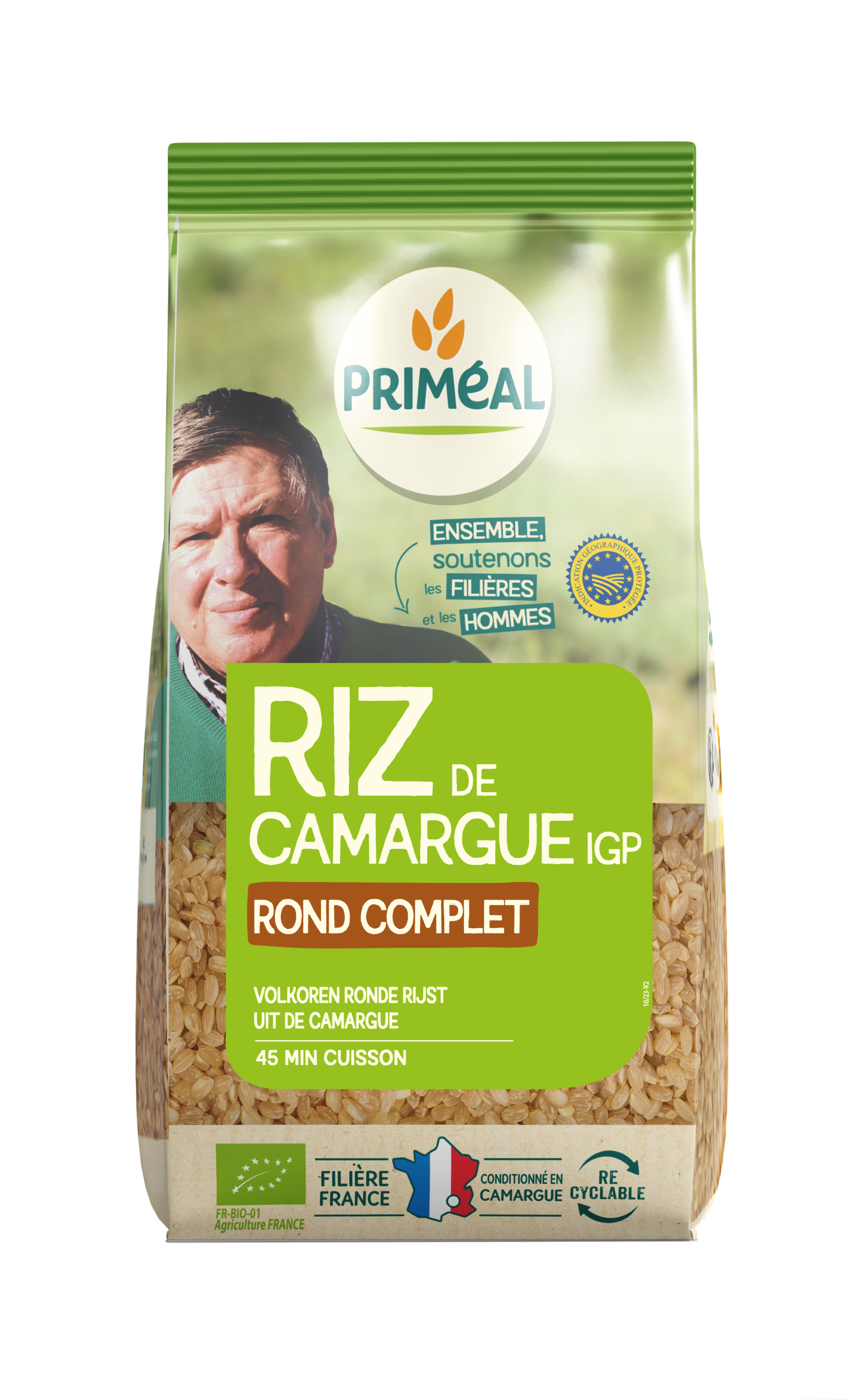 Primeal Volkoren ronde rijst camargue bio 500.00 Gram