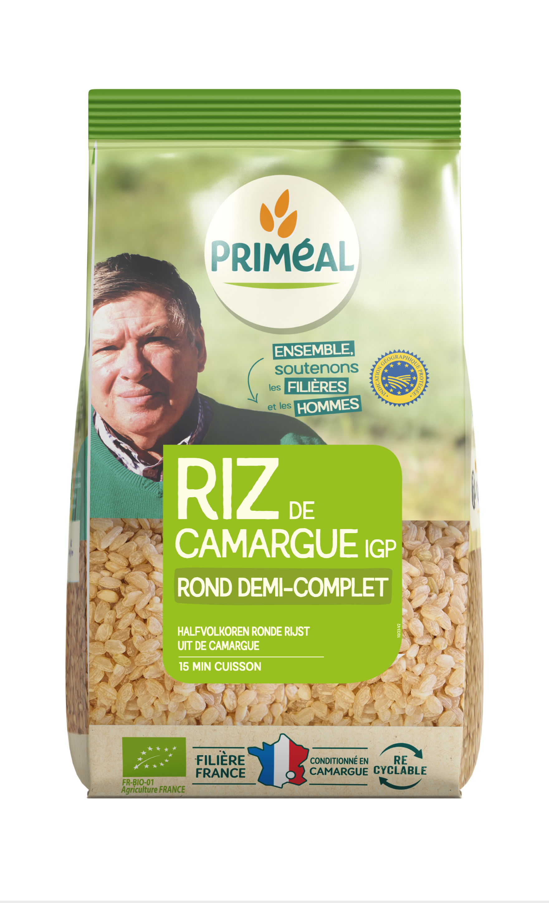 Primeal Halfvolkoren ronde rijst camargue bio 1 Kilogram