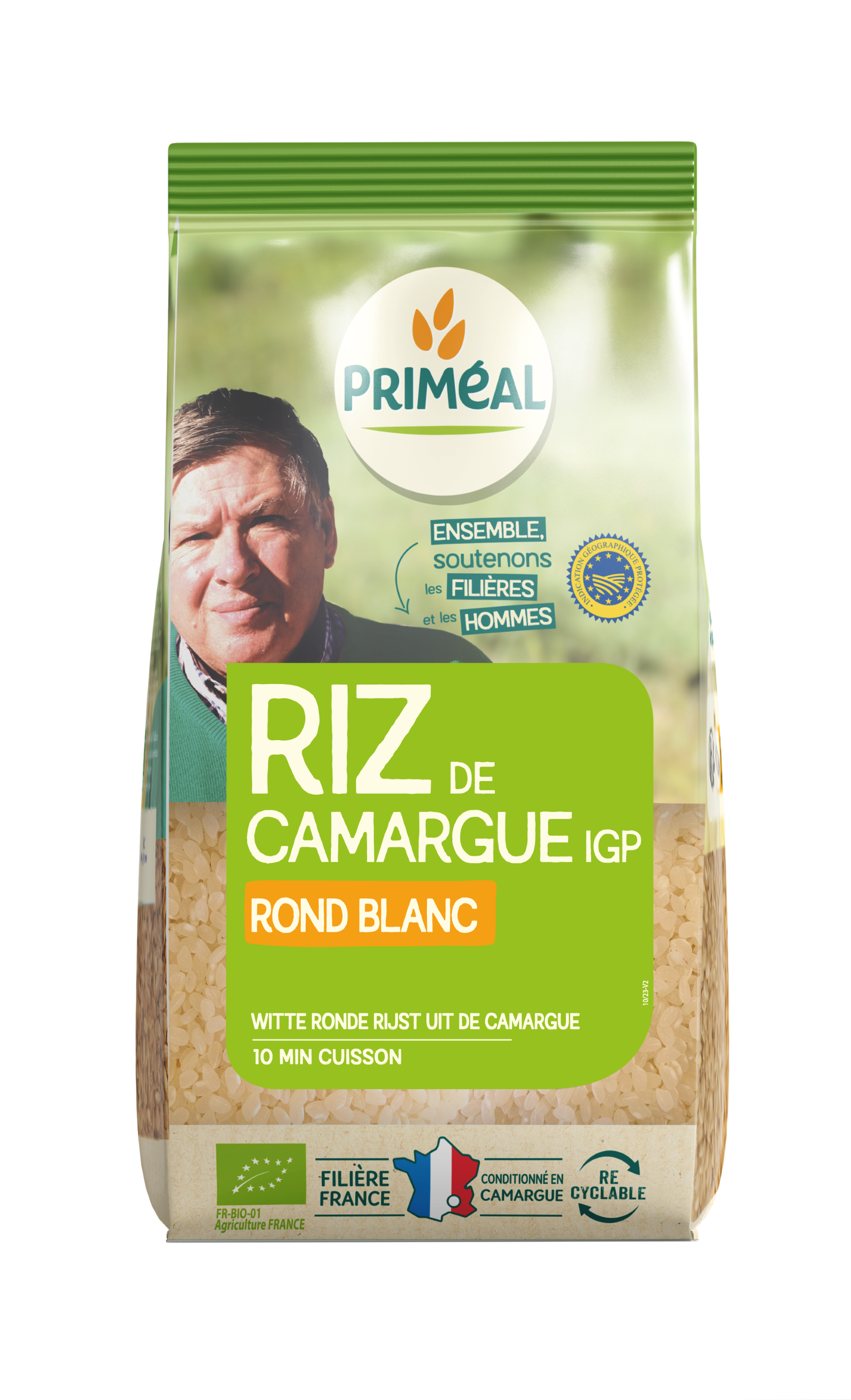 Primeal Witte ronde rijst camargue bio 500.00 Gram