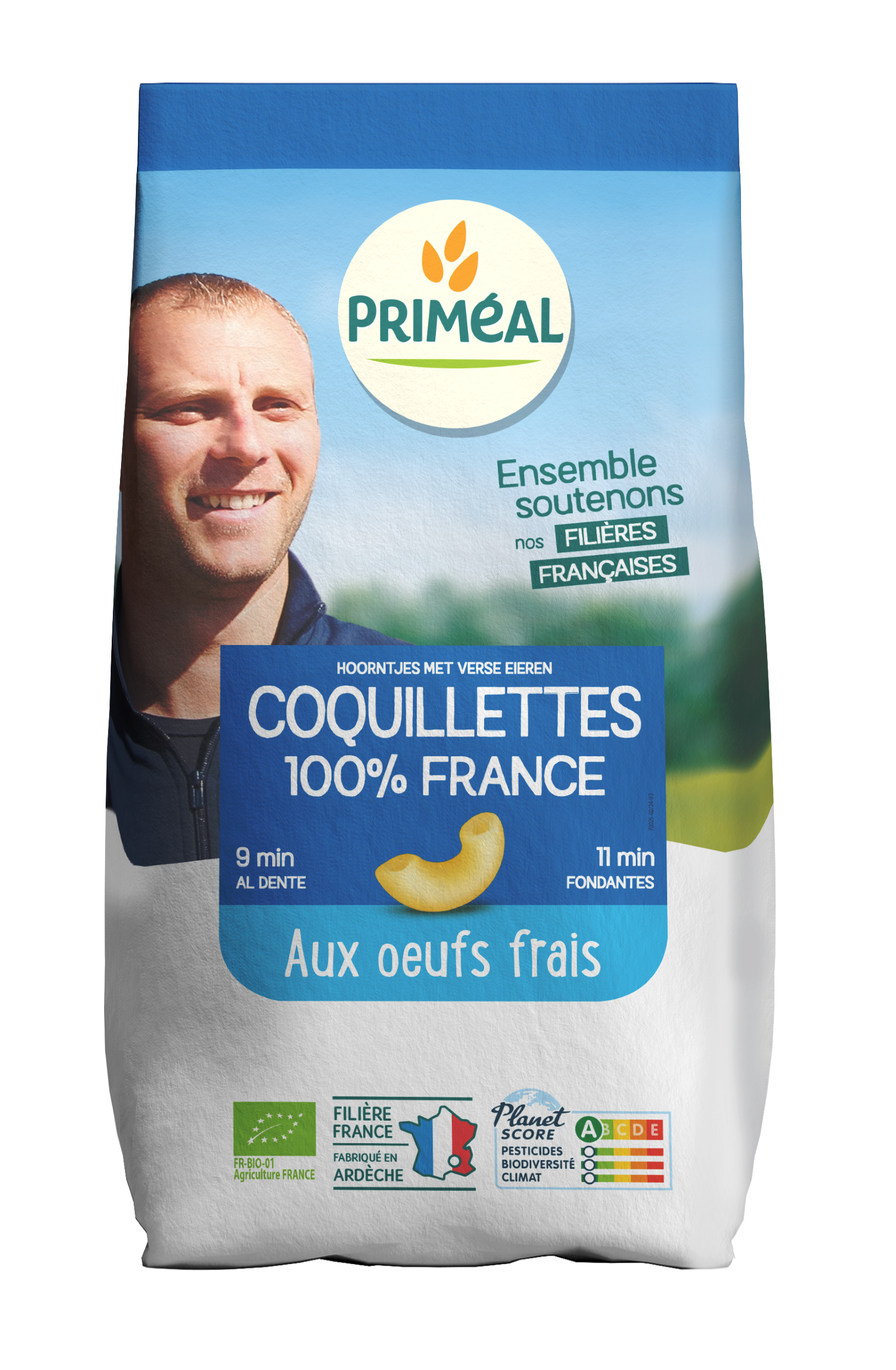 Primeal Macaroni met verse eieren bio 500 Gram