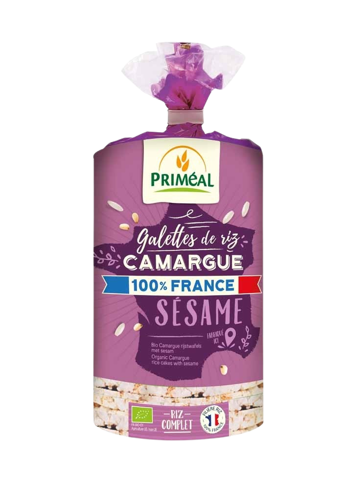 Primeal Rice cakes camargue with sesam bio 130 Gram
