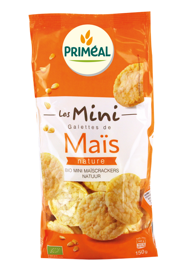 Primeal Mini maiswafels bio 150.00 Gram
