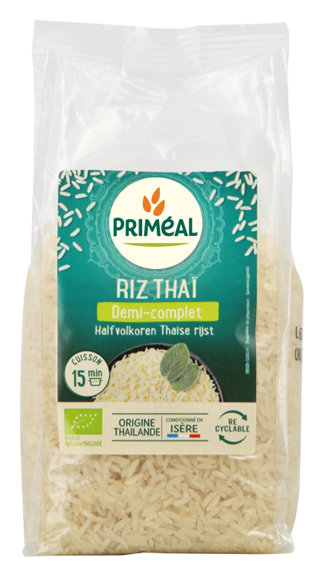 Primeal Halfvolkoren Thaise rijst bio 500 Gram