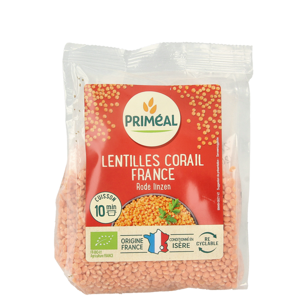 Primeal Rode linzen bio 250.00 Gram