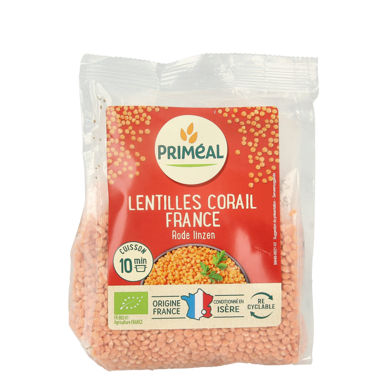 Primeal Rode linzen bio 250 Gram