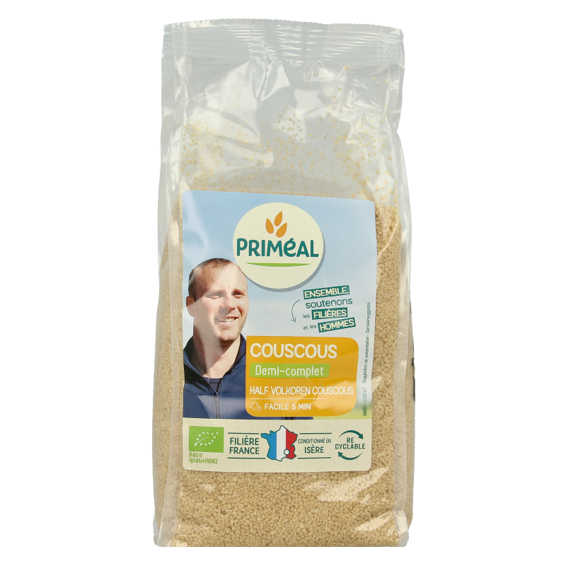 Primeal Couscous halfvolkoren bio 500 Gram