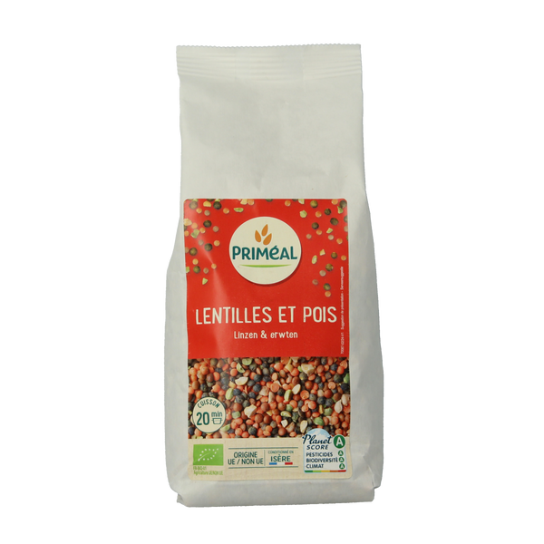 Primeal Linzen- en kikkererwtenmix bio 500.00 Gram