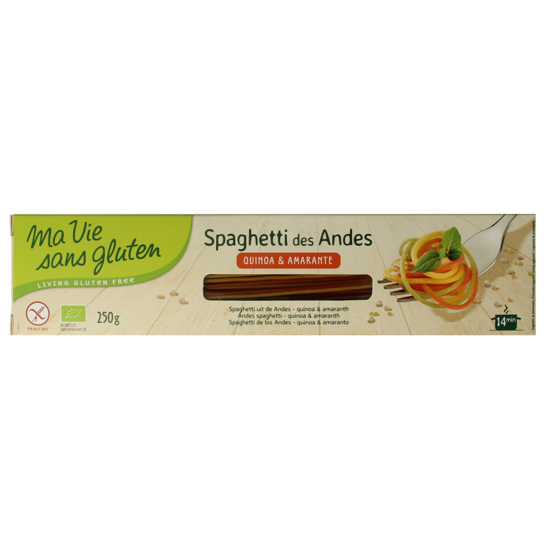 Ma Vie Sans Tricolor spaghetti glutenvrij bio 250 Gram