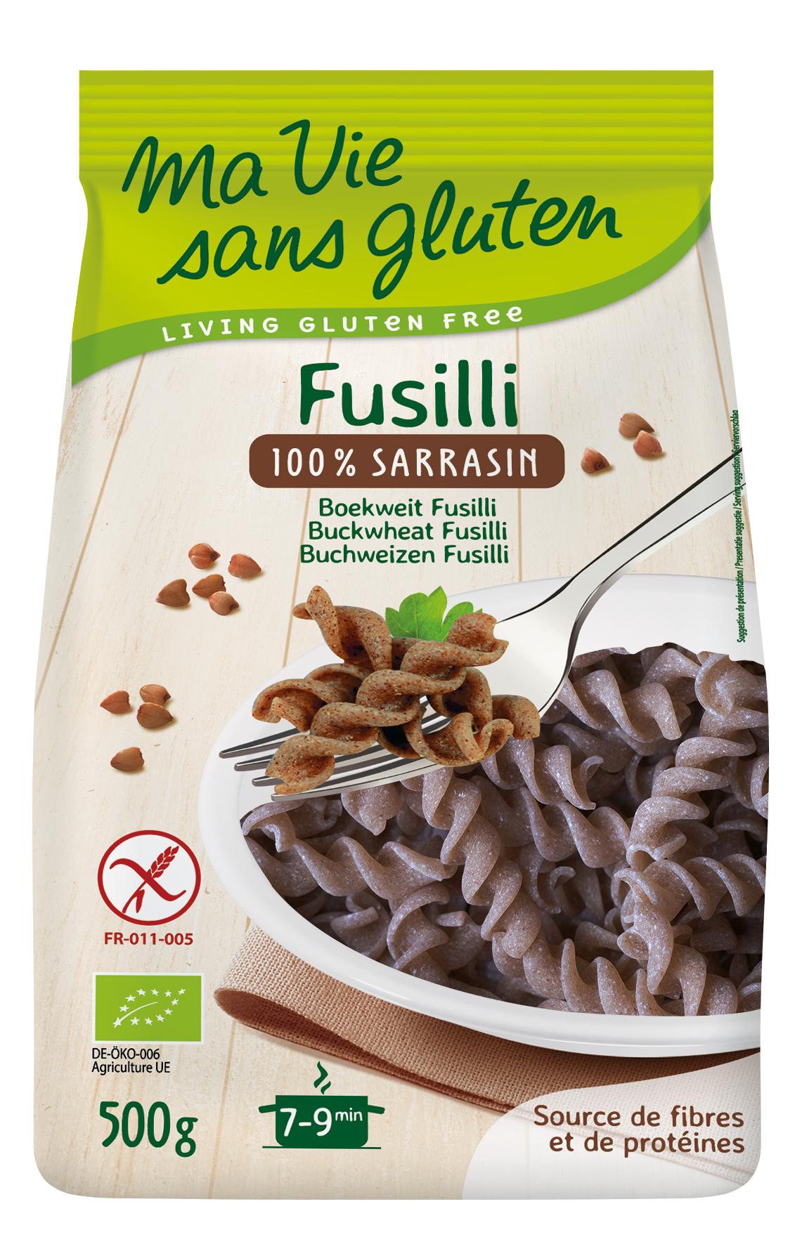 Ma Vie Sans Fusilli boekweit glutenvrij bio 500.00 Gram