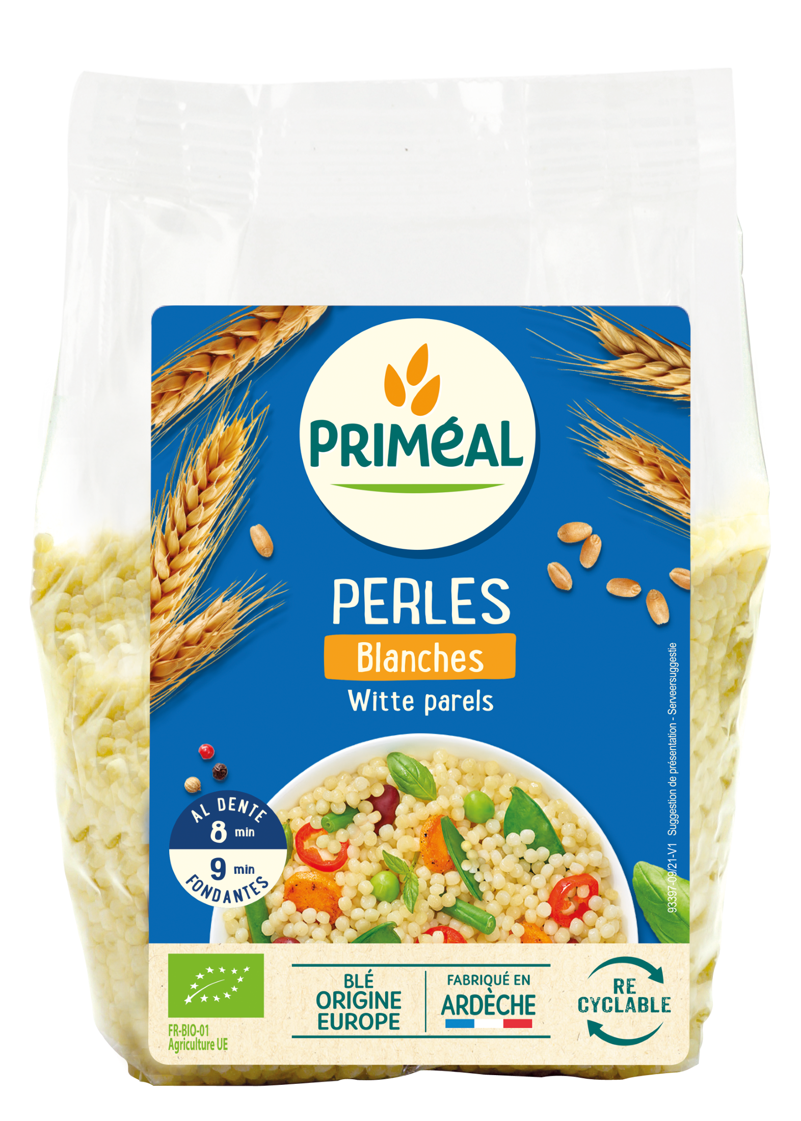 Primeal Witte parels bio 500.00 Gram
