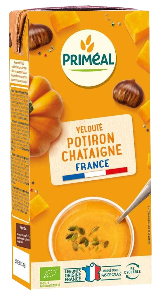 Primeal Veloute gebonden soep pompoen kastanje bio 330 Milliliter