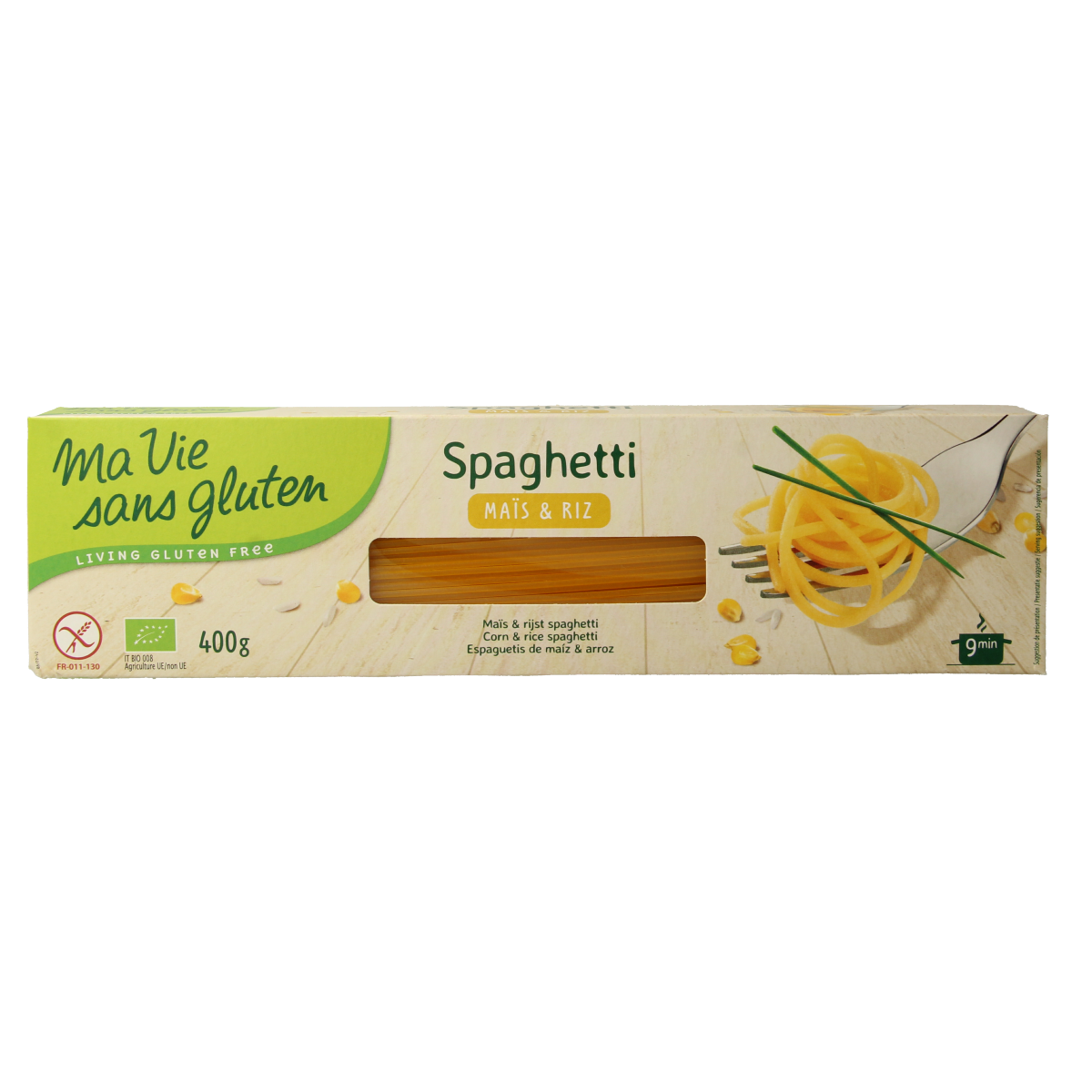 Ma Vie Sans Spaghetti van mais & rijst glutenvrij bio 400.00 Gram