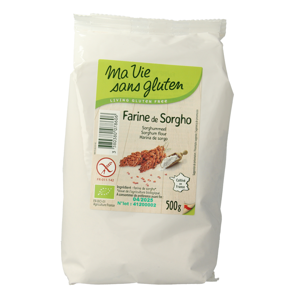 Ma Vie Sans Sorghummeel glutenvrij bio 500.00 Gram