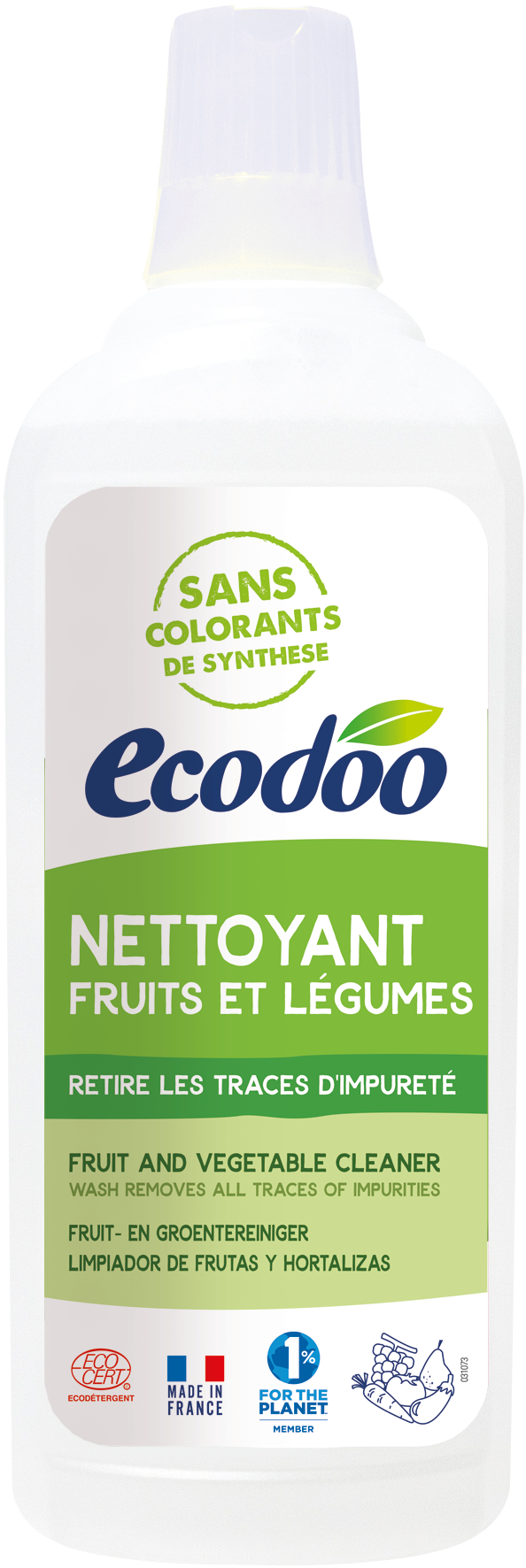 Ecodoo Fruit en groente reiniger bio 750 Milliliter