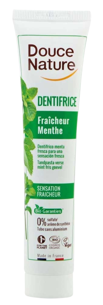Douce Nature Tandpasta fris gevoel met verse munt bio 75 Milliliter