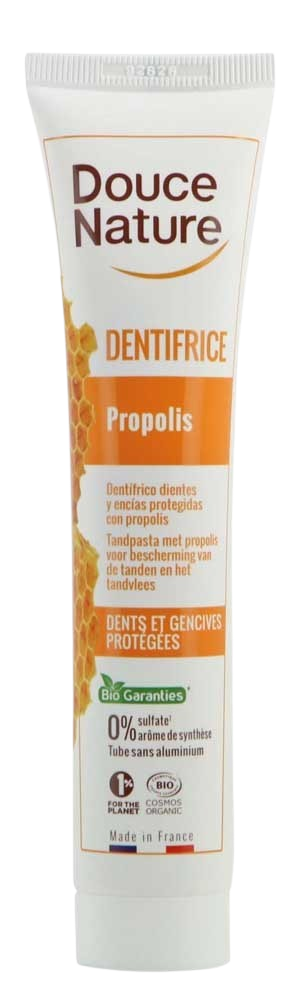 Douce Nature Tandpasta propolis muntvrij bio 75.00 Milliliter
